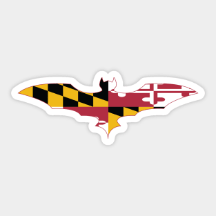 Maryland Bat Flag Sticker